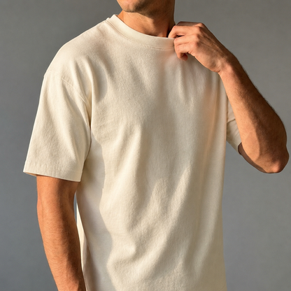 Camiseta Algodón Pesado Manga Corta - Corte Clásico