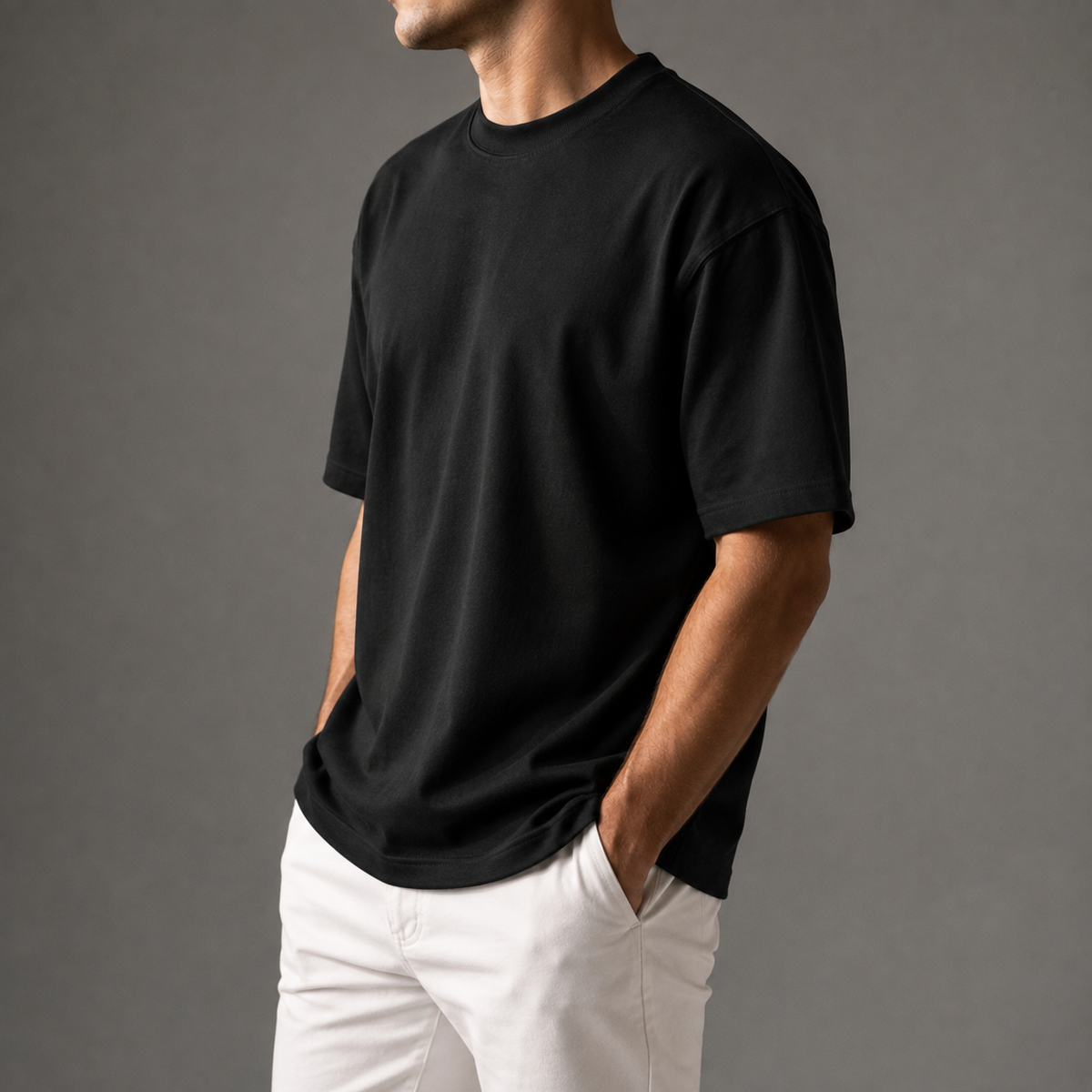 Camiseta Algodón Pesado Manga Corta - Corte Clásico